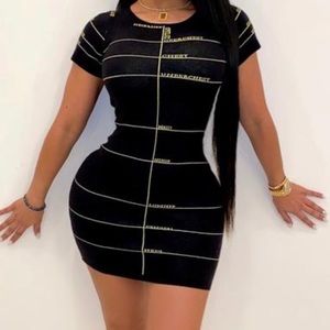 Body Contour Knit Mini Dress